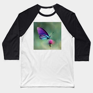 A pretty Butterfly sitting on a flower Baseball T-Shirt